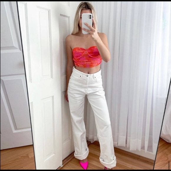 Zara Tulle Bustier Crop Top. NWT. Size Small. - Picture 4 of 11